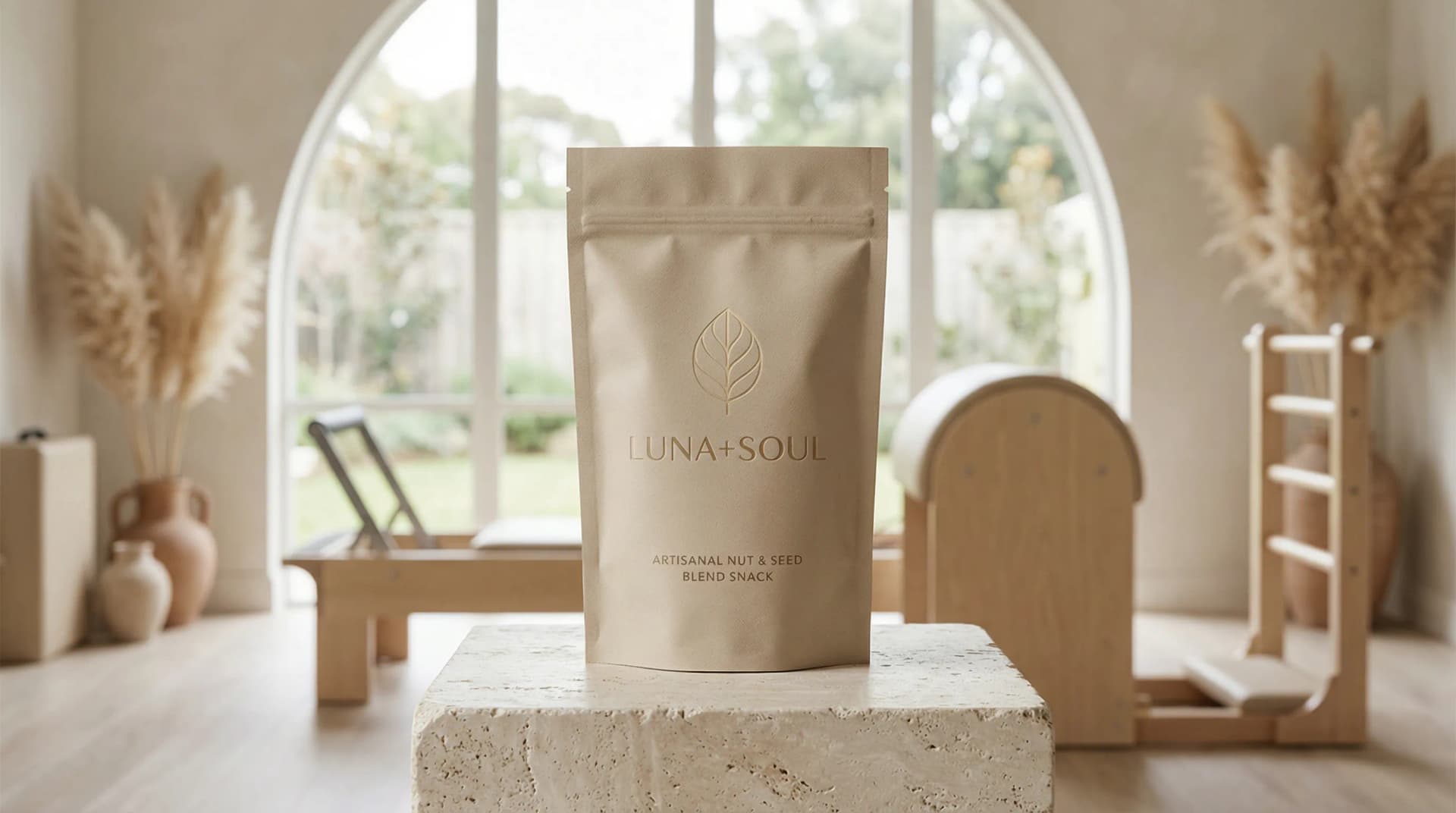 Snacks sains et premium au bar Solo Reformer Club